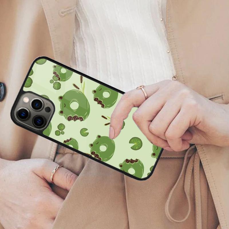 Kawaii Frog Funda Magnetic Phone Case For APPLE iPhone 17 Air 16 14 13 12 Pro Max 15 Plus Wireless Charge With MagSafe Cover