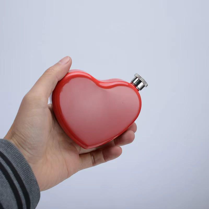 Mini Zestaw Mini Butelek ze Stali Nierdzewnej 304 w Kształcie Serca