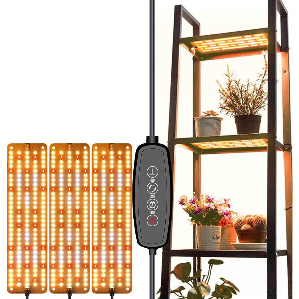 12V 3-Panel Plant Growing Light Plant Shelf Seedling Growth Fill Light,EU Plug