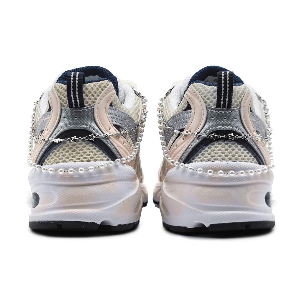 New Balance NB 530 Slip Resistant Low Top Running Shoes Unisex Silver Pink D Width MR530SG(Team1962-)