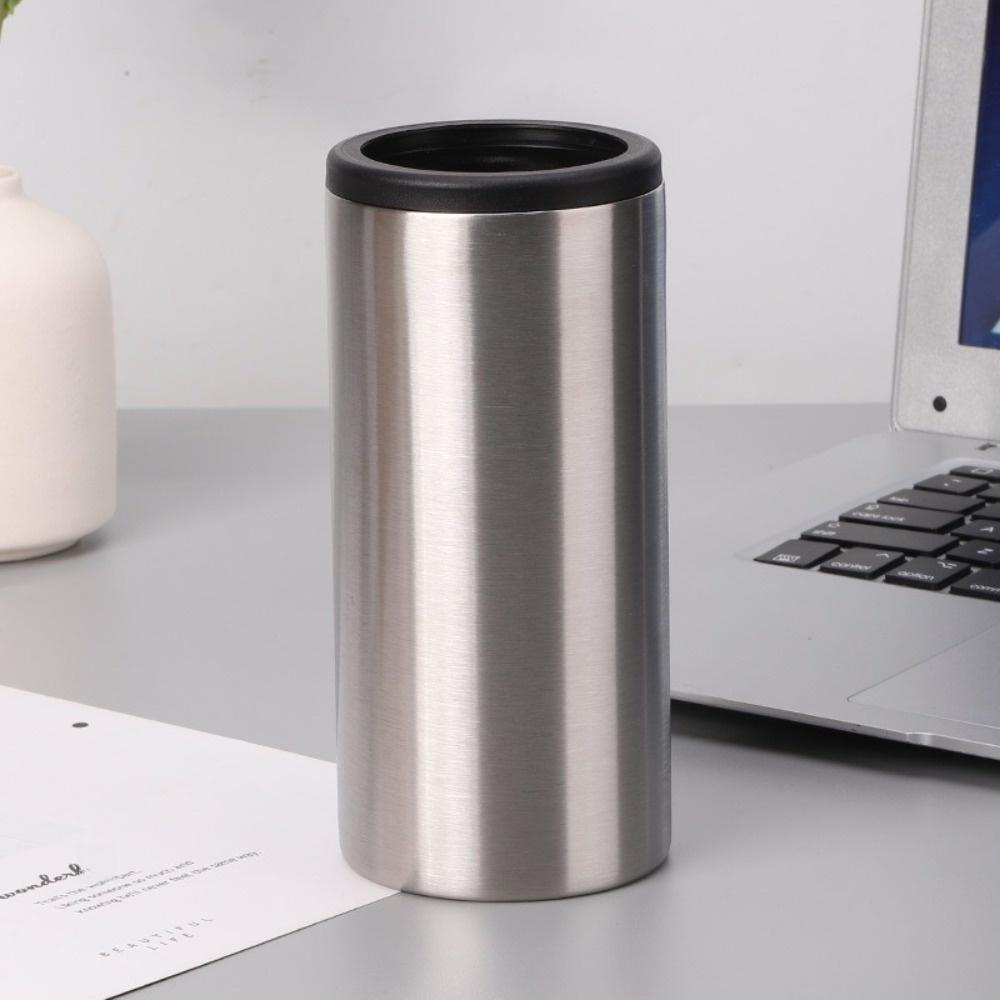 12Oz Cola Beer Can Insulated Lids 304 Stainless Steel Vacuum Cup Portable Can Cooler  Cold Storage