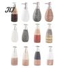 Easy Press Soap Dispenser Ceramic for Bathroom, 350/380ML Hand Bottle with Container Pump, Refillable Liquid Soap, Lotion and Shampoo Kitchen