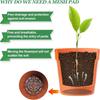 50 Peças Tapete Tela para Buraco de Vaso Tela Redonda para Furo de Drenagem para prevenir a perda de solo Junta Tela de Drenagem para Plantas Suprimentos de Jardinagem