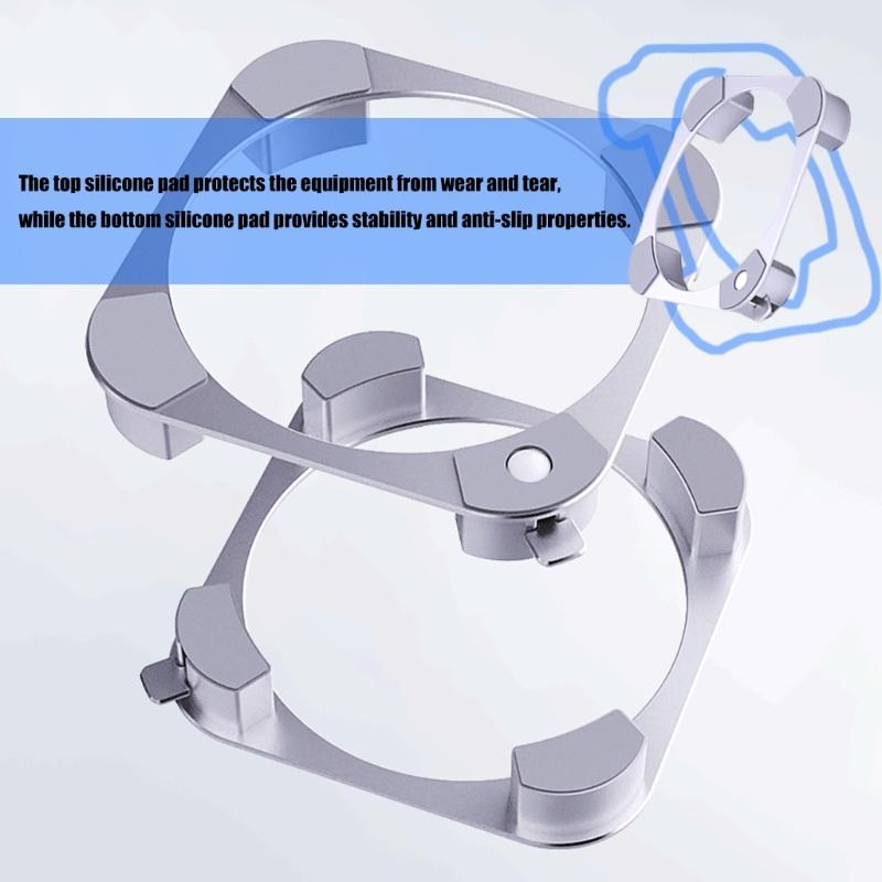 Ventilated Computer Base For MiniM4 Computer Support With Bottom Airflows Optimization And Protective Silicone Cushions