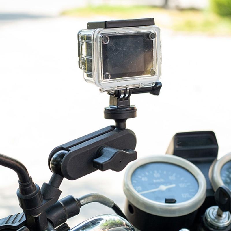 Metal Motorcycle Camera Holder Mount Clip M10/Y-type/Handle Bar Mount Clip Bracket Stable and Secure Recording Solution