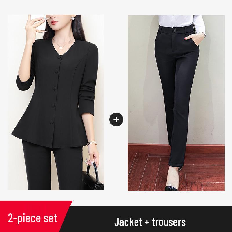 Plus Size Women's Formal Suit Jacket & Top Set - 2023 Spring/Autumn Collection