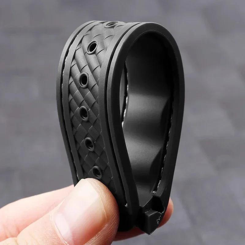 20MM Rubber Silicone Watch Strap Fit For Omega Seamaster 300 AT150 Aqua Terra Ultra Light 8900 Steel Buckle Watchband