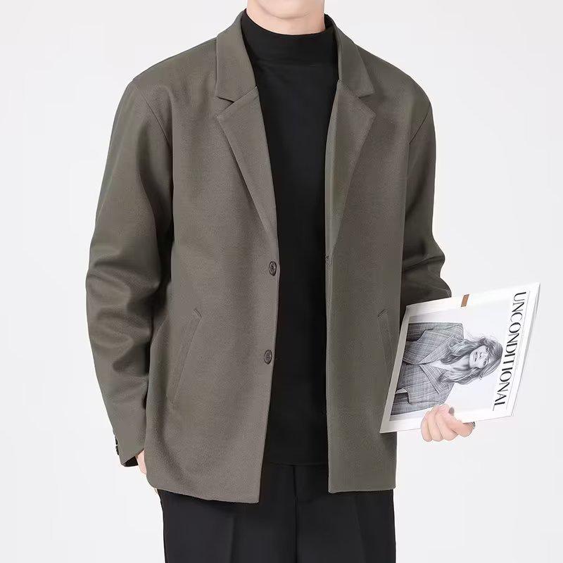 Pánské trendy ležérní sako v korejském stylu