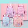 Spacious Lightweight Nylon Backpack For Middle School Kids Cute Cartoon Design