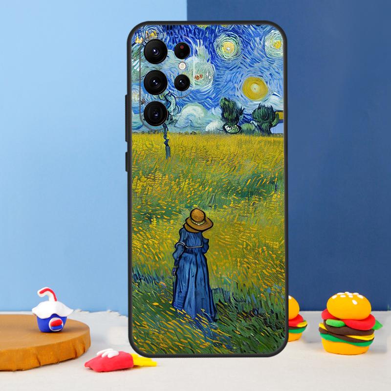 Van Gogh Oil Art Painting Phone Case For Samsung Galaxy S25 Ultra S9 S10 S20 S22 S21 FE S23 Plus S24 Ultra Cover Coque
