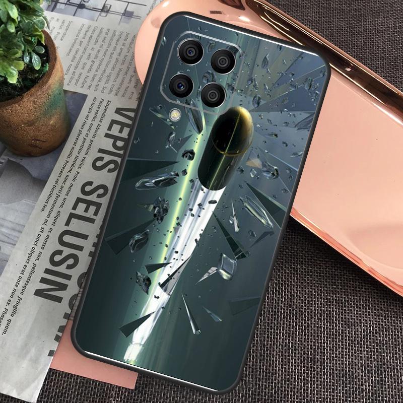 Military Gun Bullets Collage For Samsung Galaxy M34 M54 M14 M53 M33 M13 M12 M32 M52 M20 M15 M55 M21 M51 M30s M31s Case