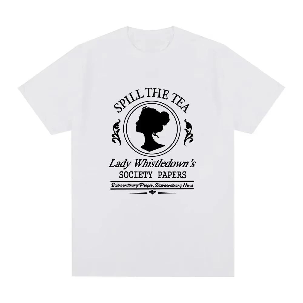 2026 Sudaderas Lady Whistledown Tshirt TV Series Graphic Printing Teeshirt Ropa De Mujer Unisex Streetwear Women Clothing