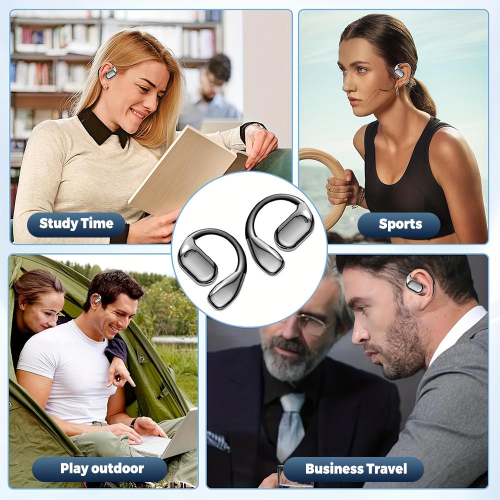 M75 AI Tłumaczenie Bezprzewodowe Słuchawki Bluetooth 5.4 Open-Ear, Słuchawki OWS Nie-Douszne z Tłumaczeniem w Czasie Rzeczywistym na 144 Języki