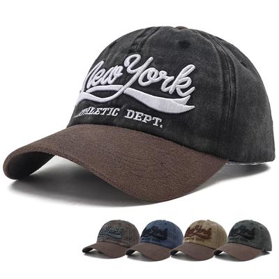 Mode New York Borduur Baseballpet Dames Heren Buitensport Katoen Snapback Hoeden Retro Heren Hip Hop Petten B2959