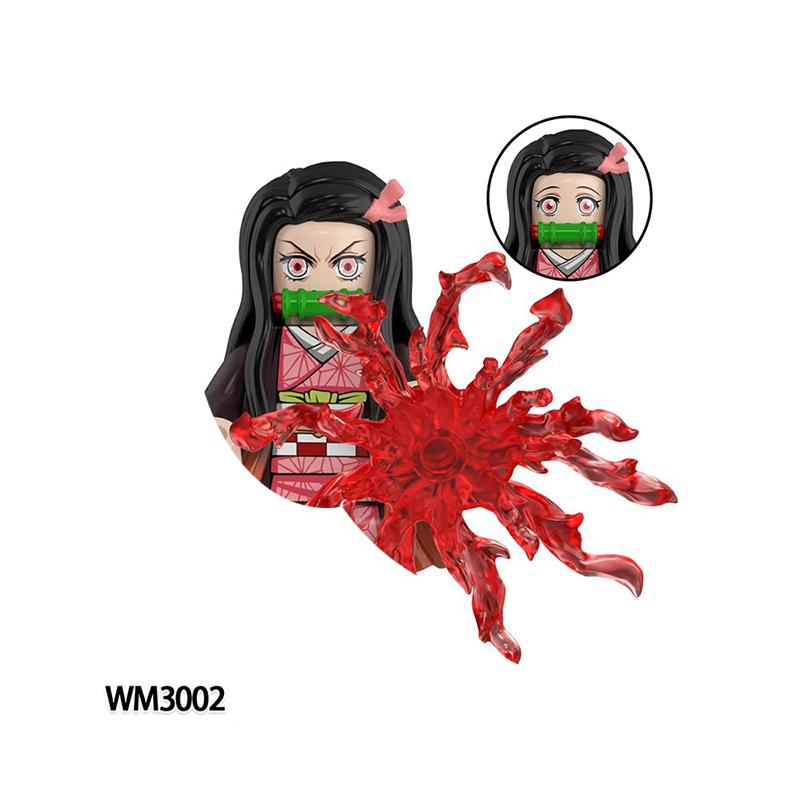 Anime Demon Slayer Blocks Blind Box Wm2998-3008 Bricks For Toys Gifts Action Figures Building Blocks For Children