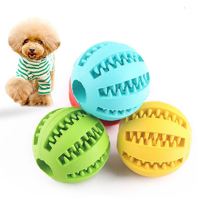5/6/7cm Silicone Pet Dog Toy Ball Interactive resistant Chew Toy for Small Dogs Tooth Cleaning Elasticity Ball Watermelon Ball