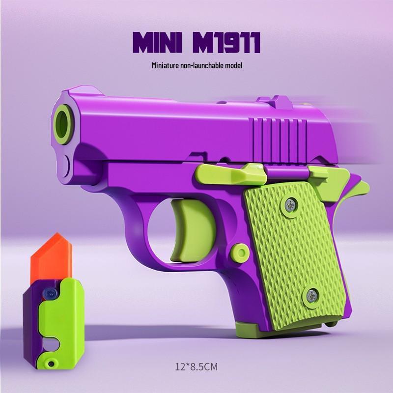 Carrot Gun 1911 Toy: Hot-Selling 3D Printed Decompression Handgun