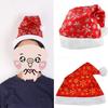 Cosplay Santa Hat Holiday Christmas Hat for Adult Unisex Gild Snowflake Pattern Christmas Hat for New Year Adult Teens