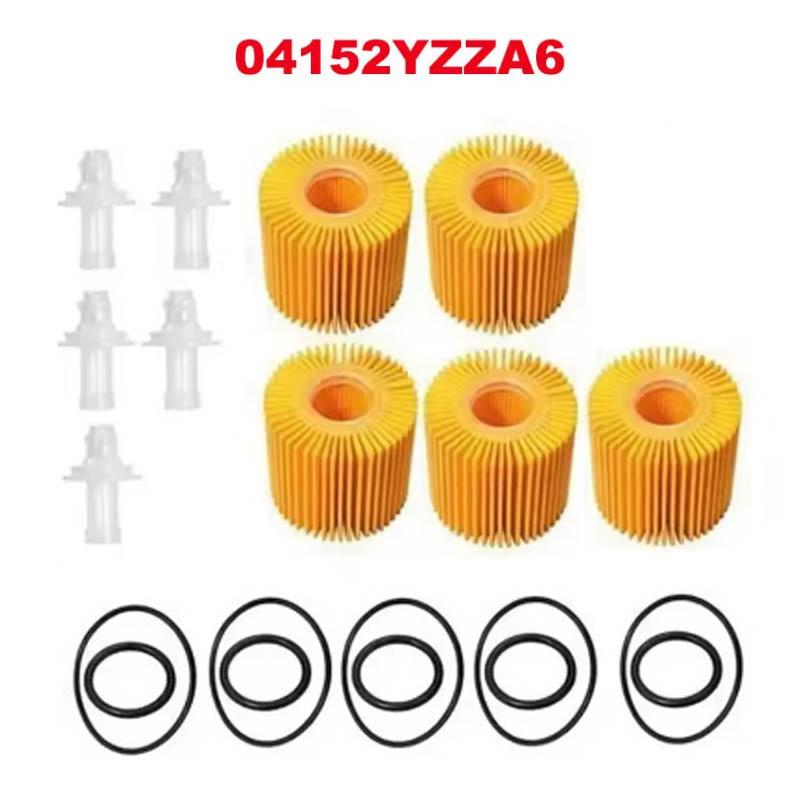 

5Pcs Car Engine Oil Filters for Toyota C-HR 2018 2019 2.0L Pontiac Vibe 2009-2010 Corolla Prius 1.8L Filters 04152YZZA6 5 Pcs