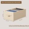 JiaDu Clothes and Pants Storage Box Divider Wardrobe Organizer Underwear Jeans Layered Storage Container Organizer Box