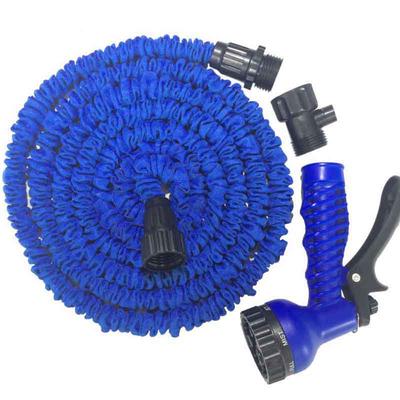 Mangueira de jardim com pressão de expansão flexível, mangueira de água com 8 bicos de pulverização funcionais para sua rega