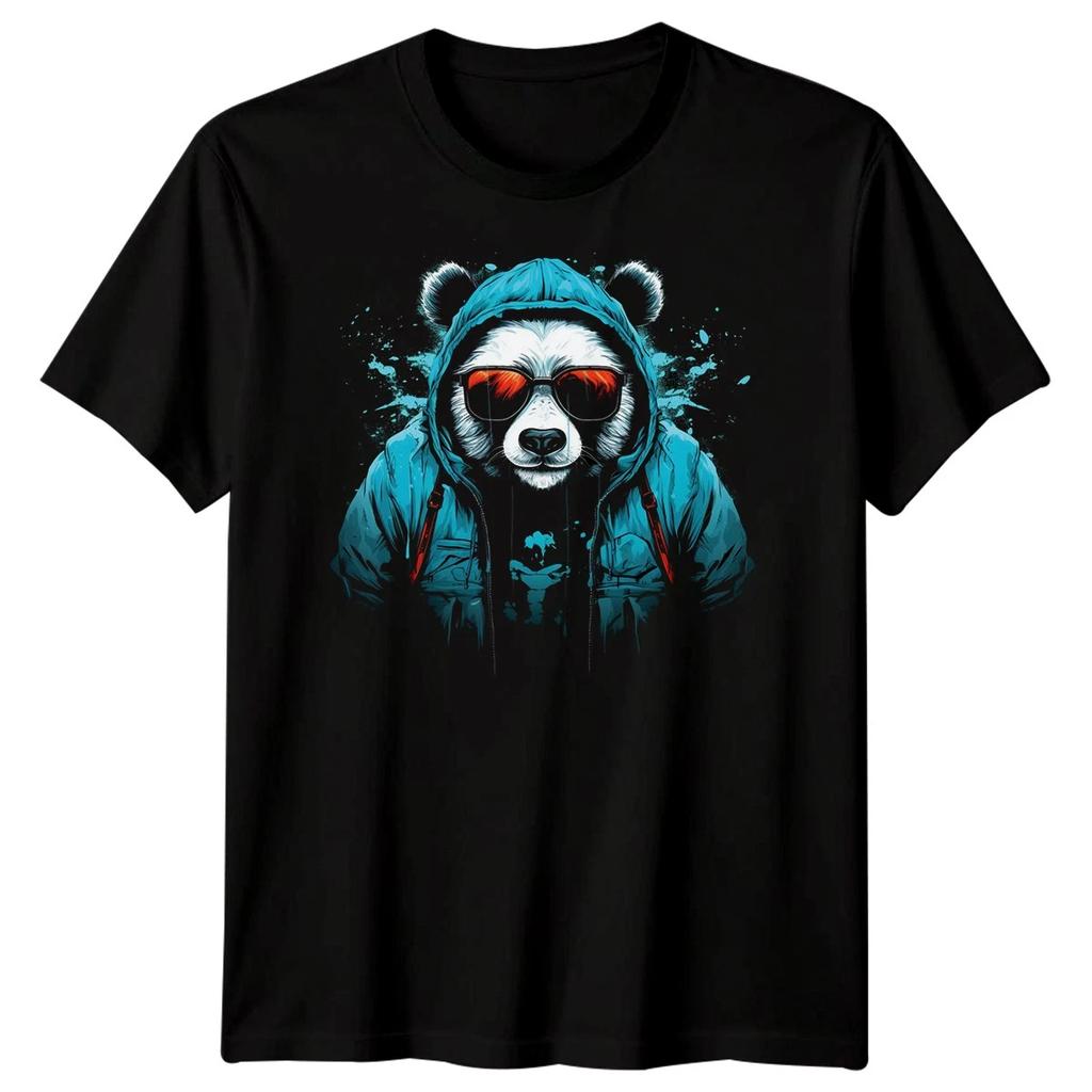 Bear Urban Animals Mens T-Shirt Cool Graphic Hoodie