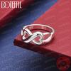 925 Sterling Silver Heart Ring Classic for Woman Fashion Wedding Engagement Party Gift Charm Jewelry