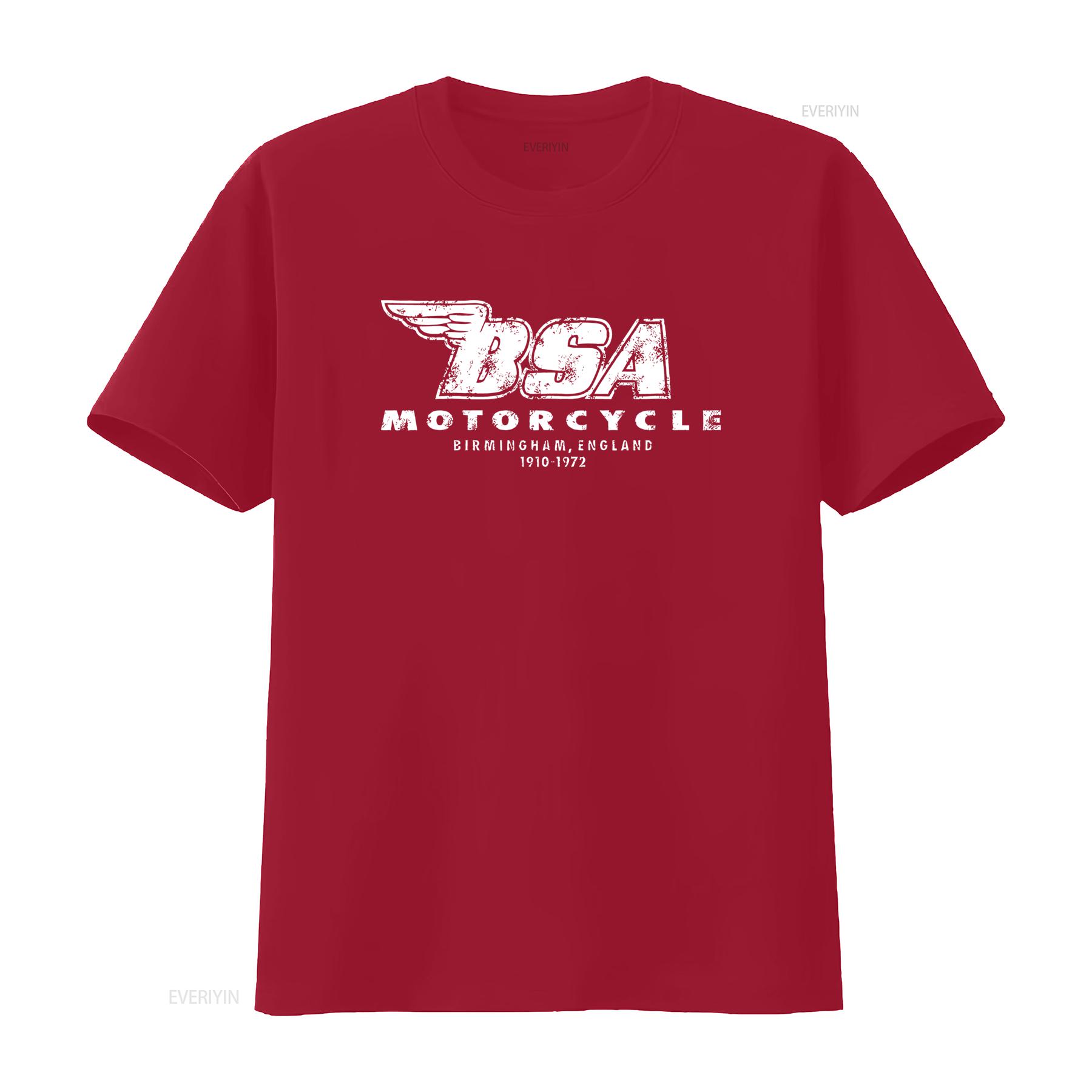 Vintage BSA Motorcycle T Shirt Artwork Cafe Racer Motorcycles Retro Style Birmingham England 1910 1972 Design vintage Washed S