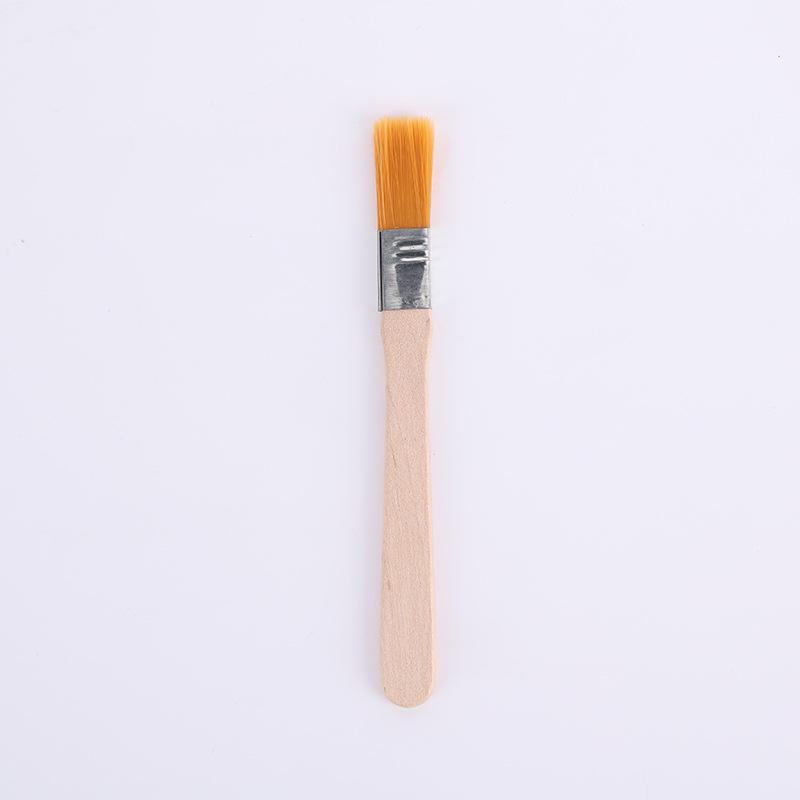 

Nylon Bristle Fan Brush for Watercolor, Acrylic, Oil, and Digital Painting Natural Wood Color