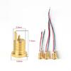 Universal Pin Socket Female Socket With Soldering Wire Mmcx Pure Copper Gold Plated Built-in Hreaded Nut Holder
