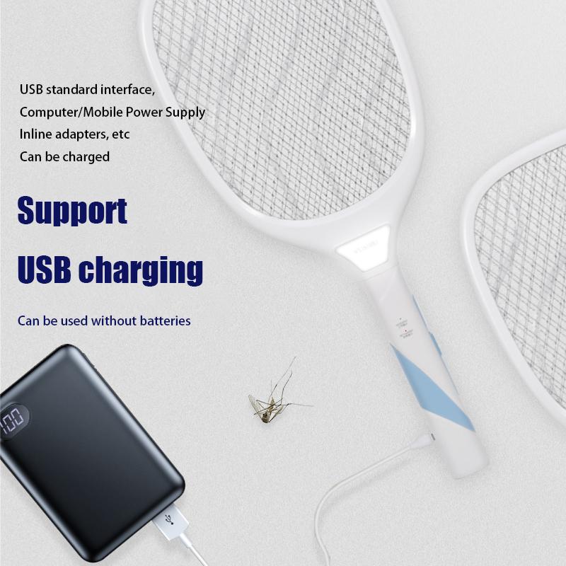 Elektrikli Sinek Öldürücü, Sinek Öldürme Lambası, Pil Kendisi Tarafından Değiştirilebilir, USB Şarj Kablosu ve Taban, Çift Kullanım