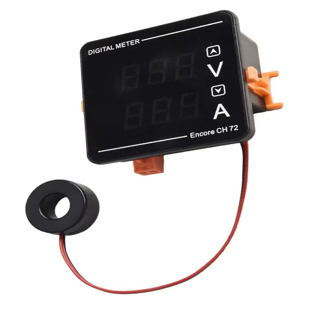 Dual Display Digital Voltage Current Meter Voltage Frequency Tester  Electrical Monitoring