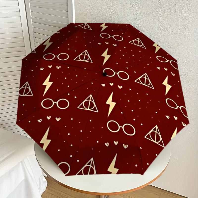 1PC Glasses Lightning_bolt Umbrella-8-Rib Reinforced, Automatic Open, Lightweight & Durable, Cute Fashion Accessory for Outdoor, D2617
