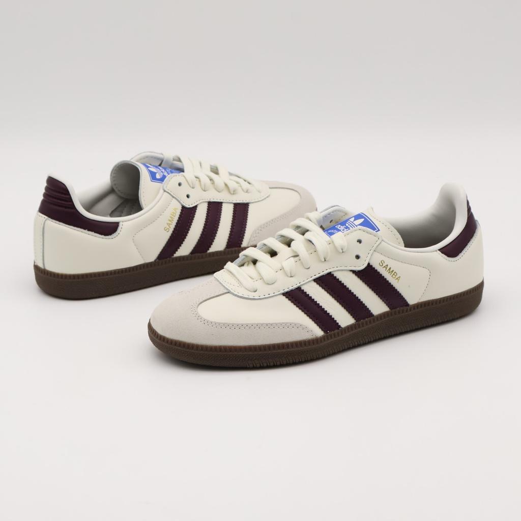JR2659 Adidas Originals Samba OG Off White Maroon Gum (Men's)