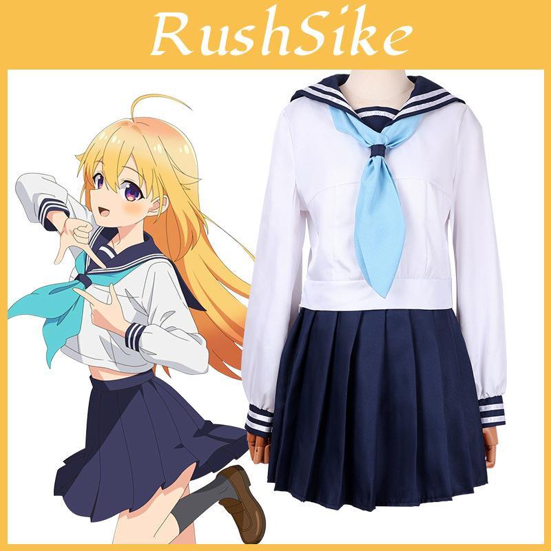Adorable Koshi Torako Cosplay Sailor Dress For Women In White With Accessories