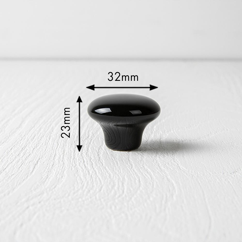 Ferro Fiori Ceramic Knob Handle Pulls for Kitchen and Cabinet, White, Black, Beige Cabinet and Drawer Pulls