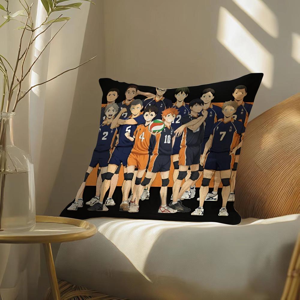 Haikyuu Pillow Case Pillowcase, Double-Sided Printed, Sofa Cushion, Bedroom Headboard