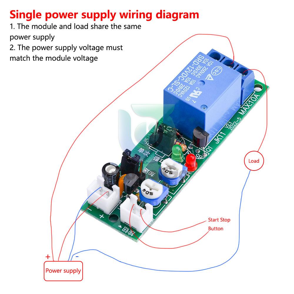 JK11 24 Hours Adjustable Cycle Timer Delay On/Off Switch Power Supply Relay Shield DC 5V 12V 24V Timer Delay Relay Module