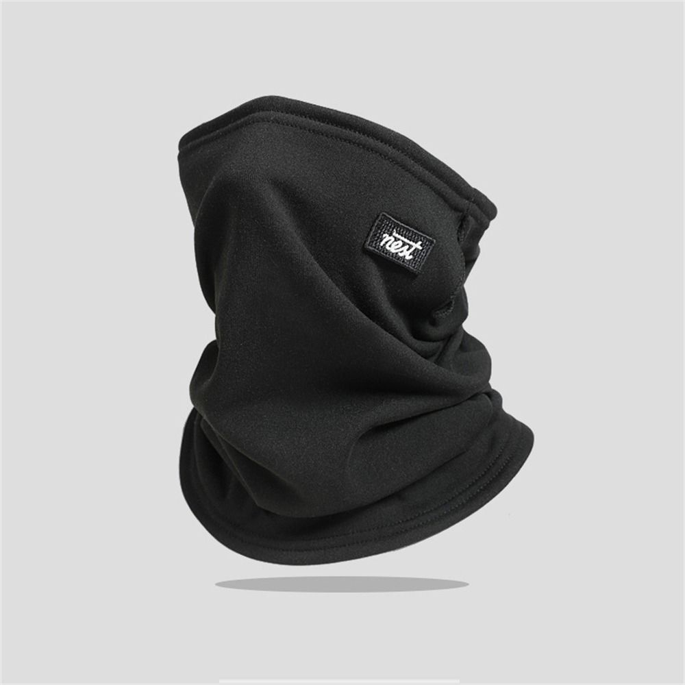 Solid Color Neck Gaiter Fleece Half Face Mask Fashion Ski Tube Scarf  Men & Women