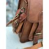 Leather Messenger Laptop Briefcase Satchel Bag (Brown Crazy Goat) Men's Vintage