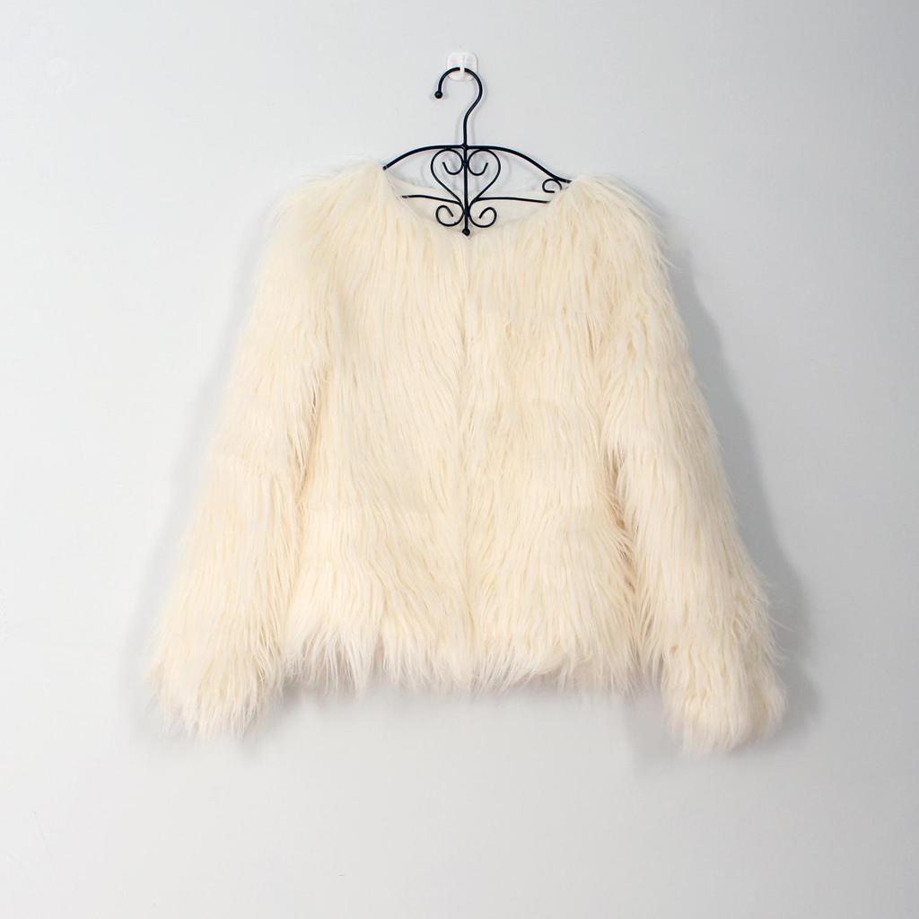 2026 High-End European and American Fashion Faux Fur Coat