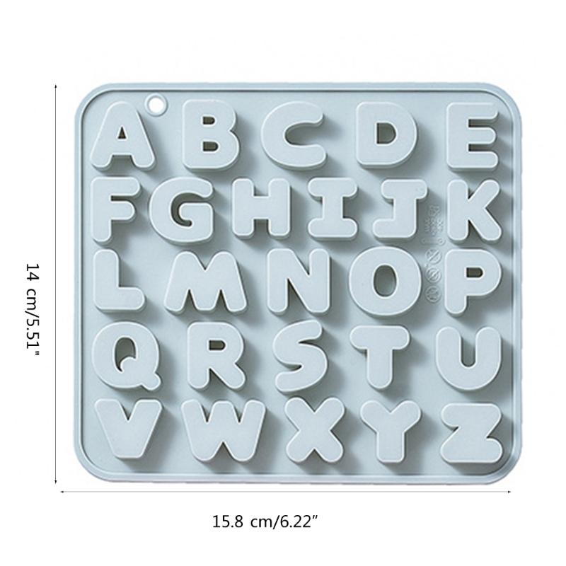 Silikonform in Buchstabenform Fondant Schokoladenform DIY Kuchen Dessertform Zuhause Küche Backen DIY Zubehör