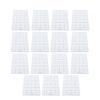15PCS Rabbit Feet Pad Food Grade Plastic Easy Cleaning Bunny Cage Floor Mat for Guinea Pig White