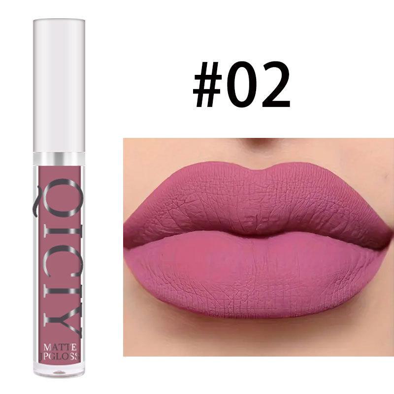 QICI Velvet Matte Lip Glaze Set - Non-Stick, New Makeup Essential