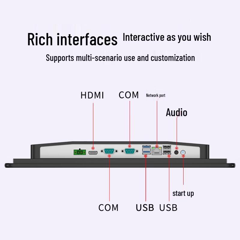 Youfan 13.3-inch Industrial Touchscreen Tablet PC CN plug (adapter included)