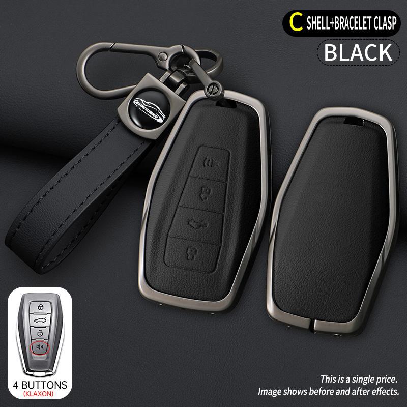 Zinc Alloy Auto Key Fob Cover Case Housing Fit For Geely Okavango Coolray Atlas Monjaro Tugella Emgrand Gt S Proton X50 X70 X6 X7 Ex7 Gc9