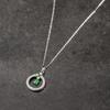 Classic Crystal New Natural Chalcedony Chain Necklace Light Luxury Exquisite Green Small Pendant Engagement  Jewelry