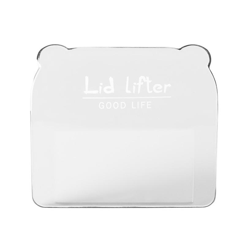 Lève-siège de toilette transparent Lève-couvercle de toilette Évitez de toucher la poignée du couvercle