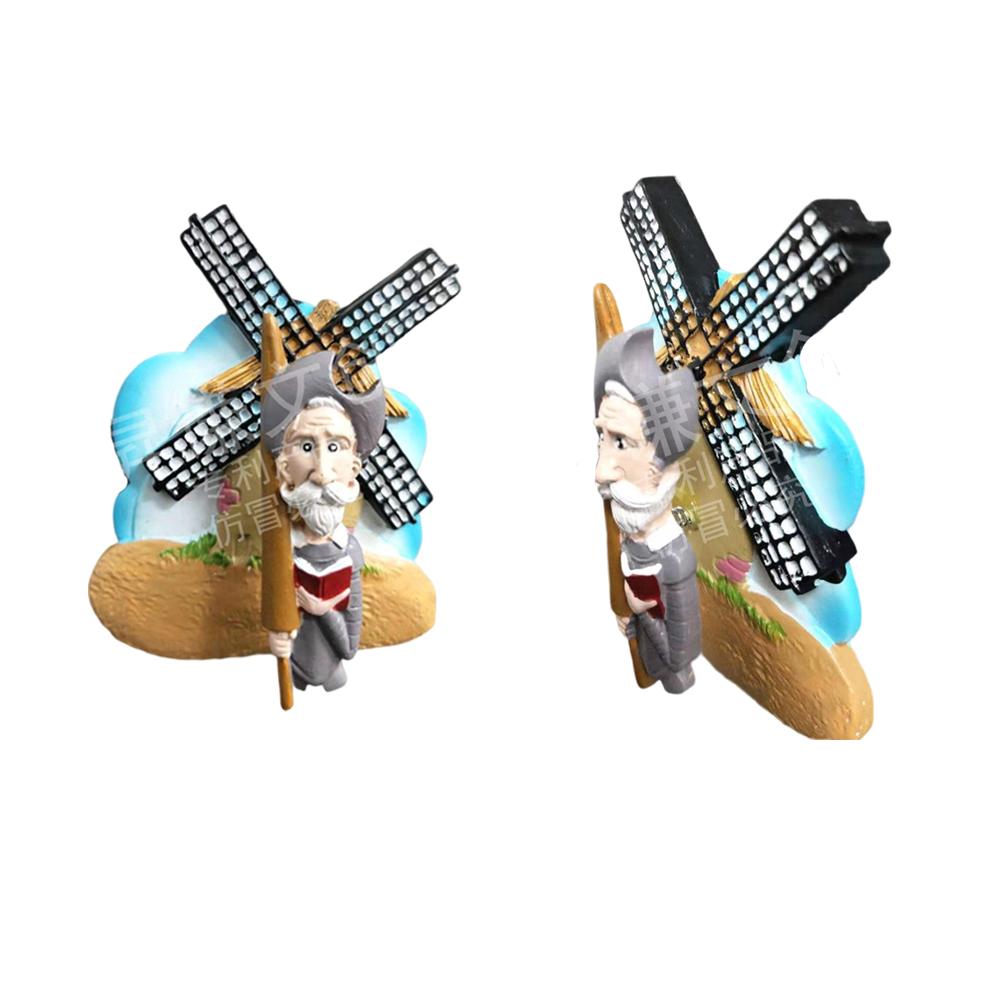 New Cartoon Cute Don Quixote Spring Personality Design Resin Refrigerator Stickers Home Kitchen Sticky Notes Decoration Gift