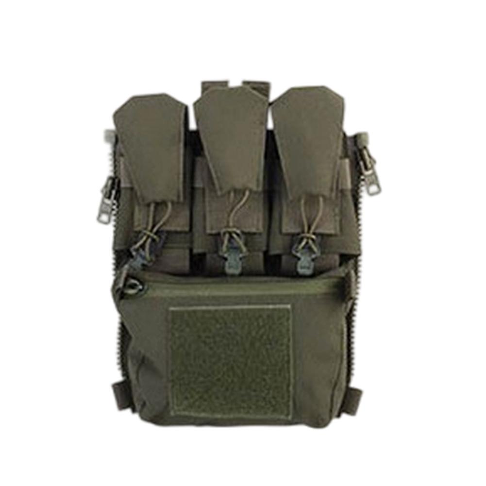 1Pc V5 FCPC Sport Vest Back Panel Zipper on Backplate Airsoft Vest Expansion Bag Triple Pouch Vest Plate Carrier Accessories